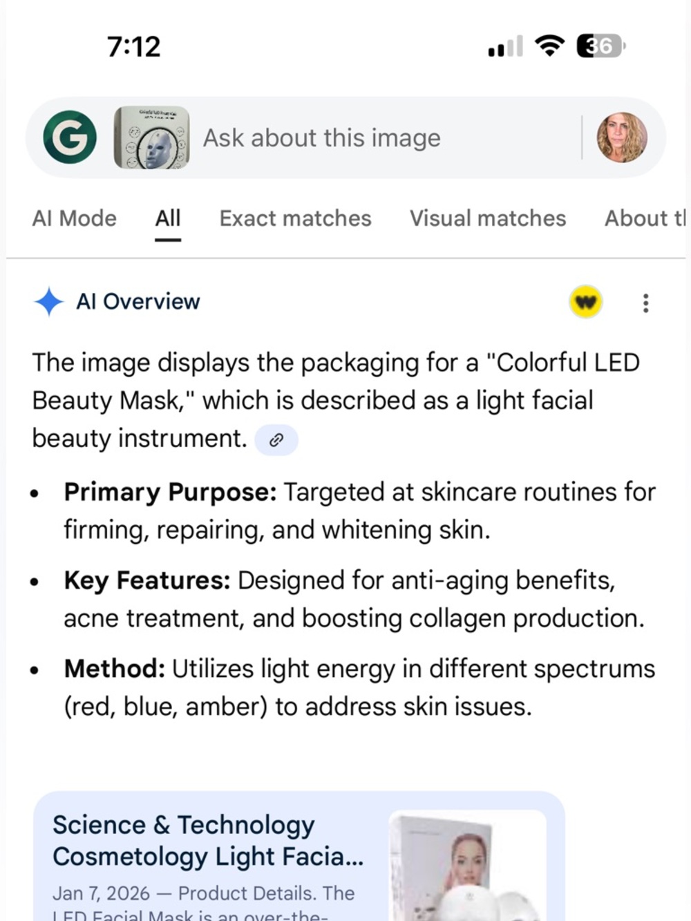 LED Facial Mask - Picture 3 of 13